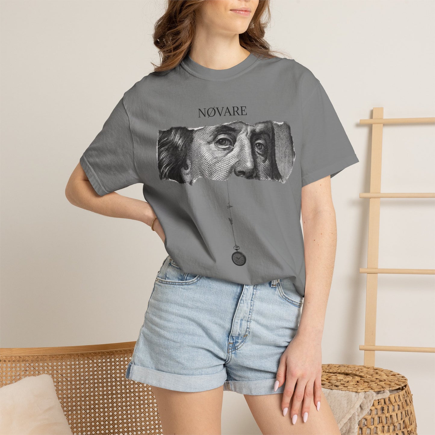 Graphic T-Shirt — "All We Want Is Money" Back Print, Urban Streetwear Tee