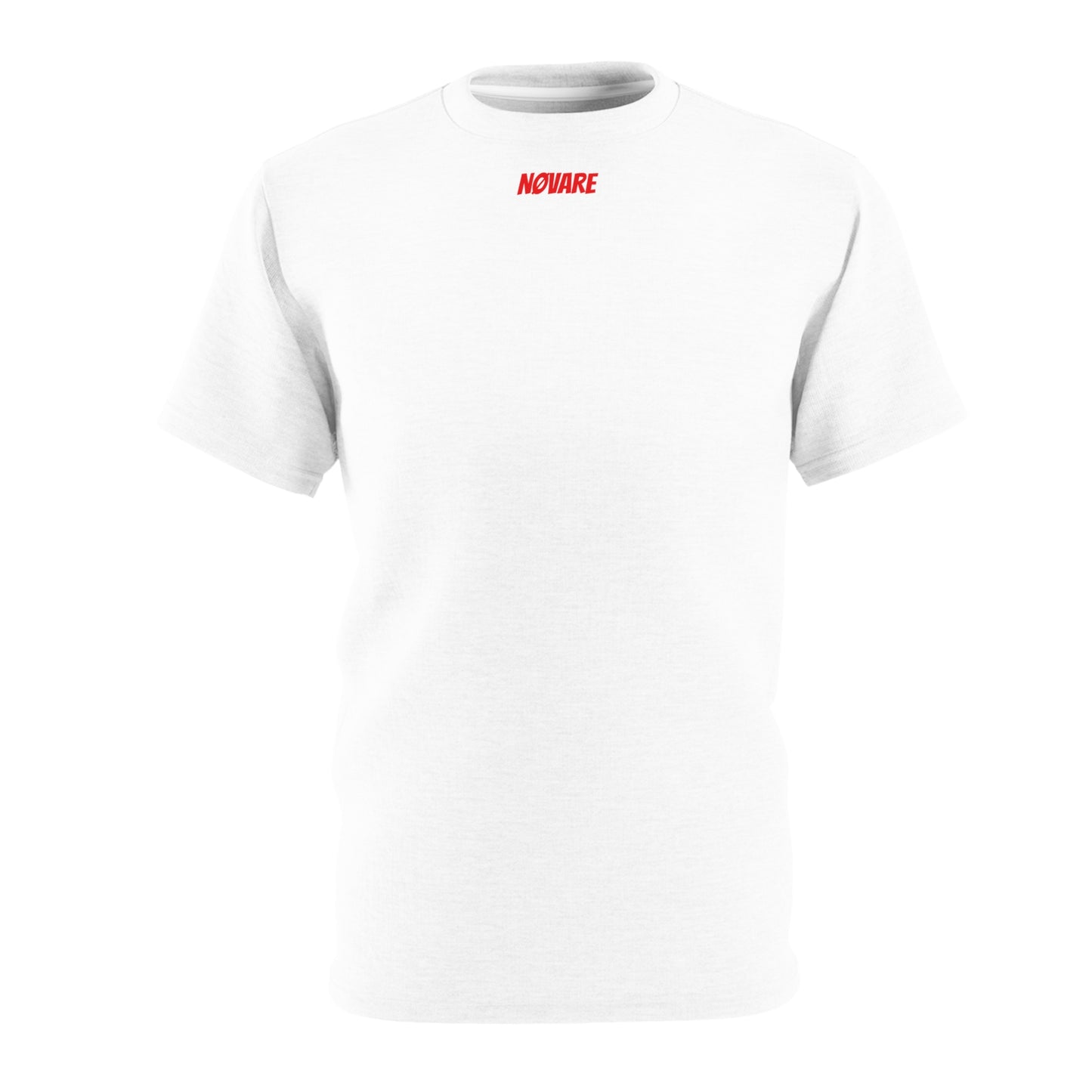 Minimalist 'NOWARE' Chest Logo Tee - White Cut & Sew T-Shirt