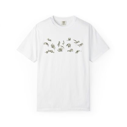 Confidence Graphic T-Shirt — Money Motif Front & Bold 'CONFIDENCE' Back