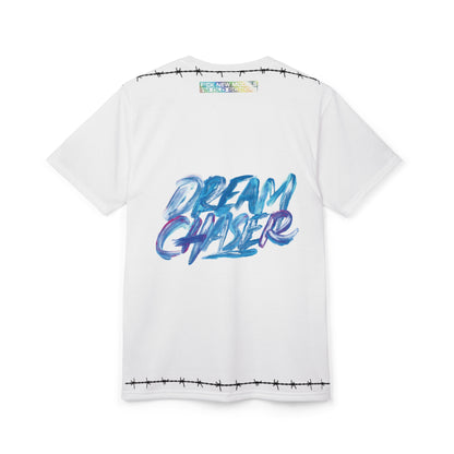Barbed Wire Chest Crest Tee — Novare Floral Emblem T‑Shirt