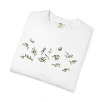 Confidence Graphic T-Shirt — Money Motif Front & Bold 'CONFIDENCE' Back