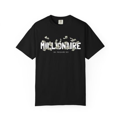 Confidence Graphic T-Shirt — Money Motif Front & Bold 'CONFIDENCE' Back