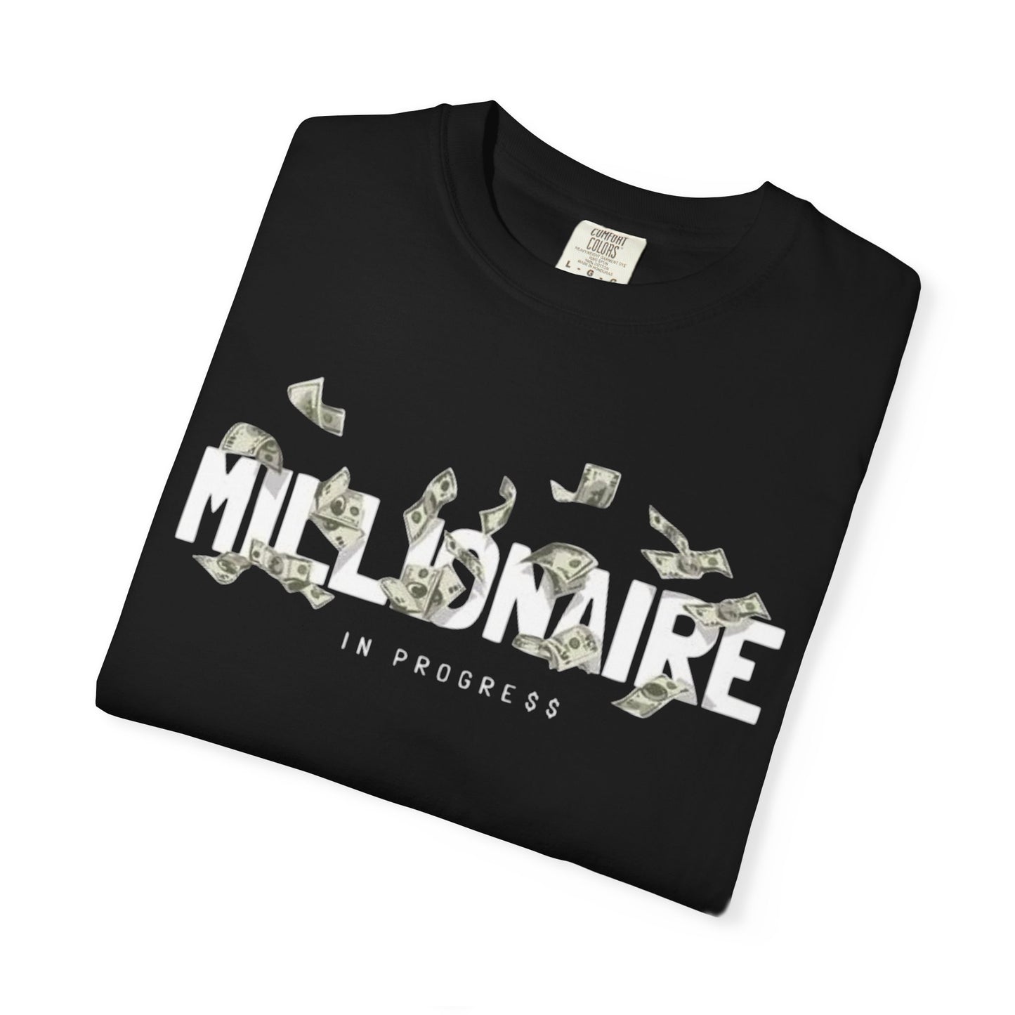 Confidence Graphic T-Shirt — Money Motif Front & Bold 'CONFIDENCE' Back