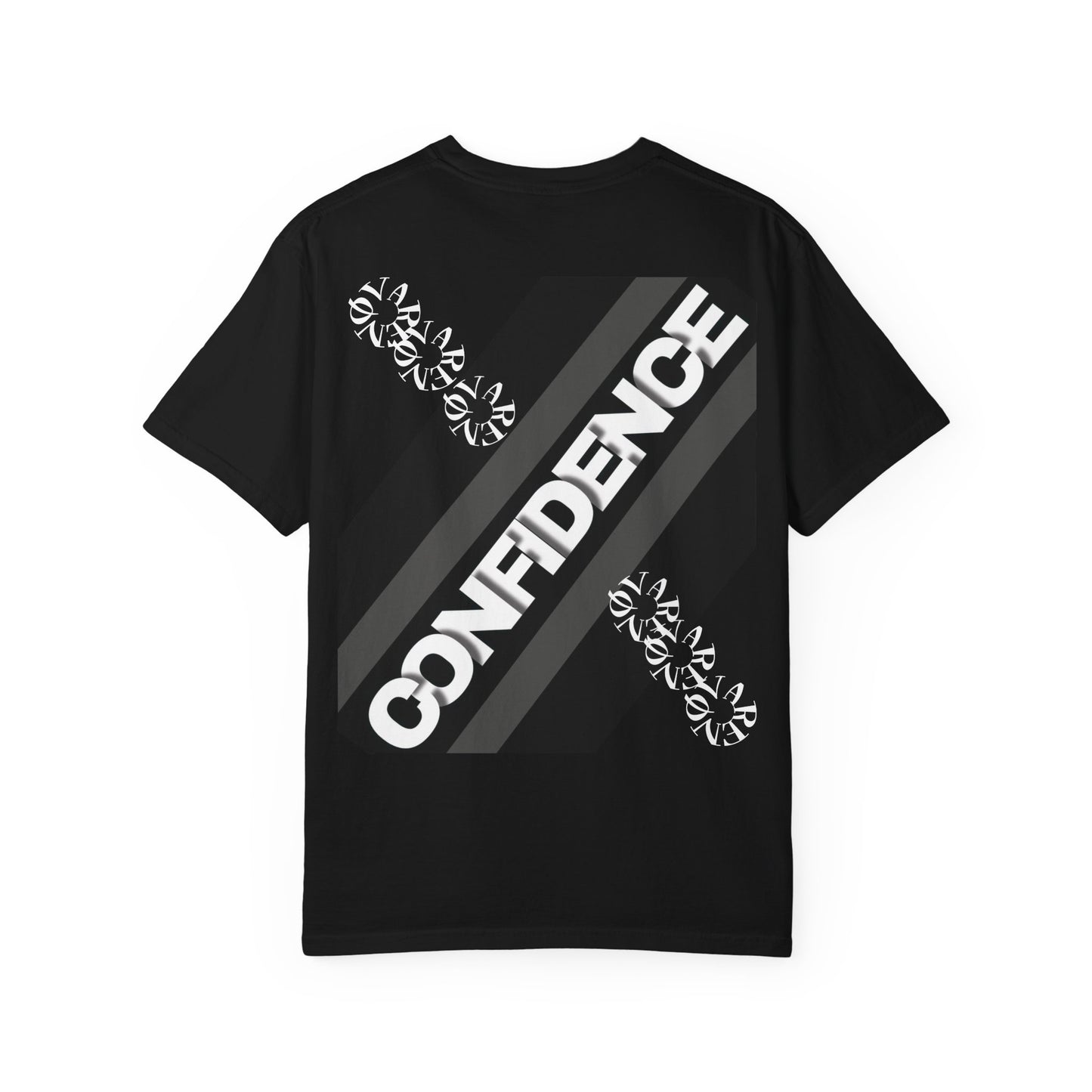 Confidence Graphic T-Shirt — Money Motif Front & Bold 'CONFIDENCE' Back